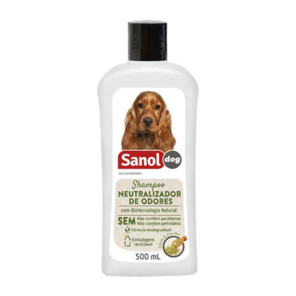 Shampoo Neutralizador De Odores 500 ml - Sanol Dog em Oferta na Shopee