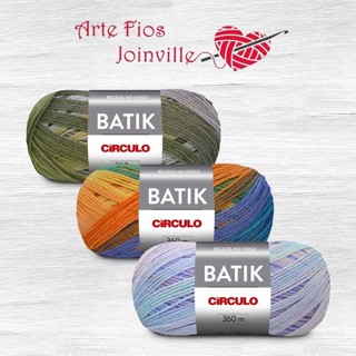 Fio Batik Circulo 100g Crochê Tricô em Oferta na Shopee