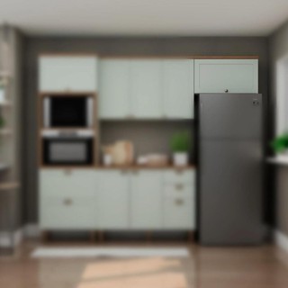 Armário de Cozinha Genialflex Iluminata Aéreo 70 Cm Hortelã em Oferta na Shopee