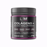Colágeno Verisol em Pó Sabor Uva Vitaminas Minerais Beleza e Saúde Lot Nutrition