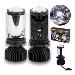 Lâmpada De Led Mini Projetor H4 Canhão 30000lm Muito Forte