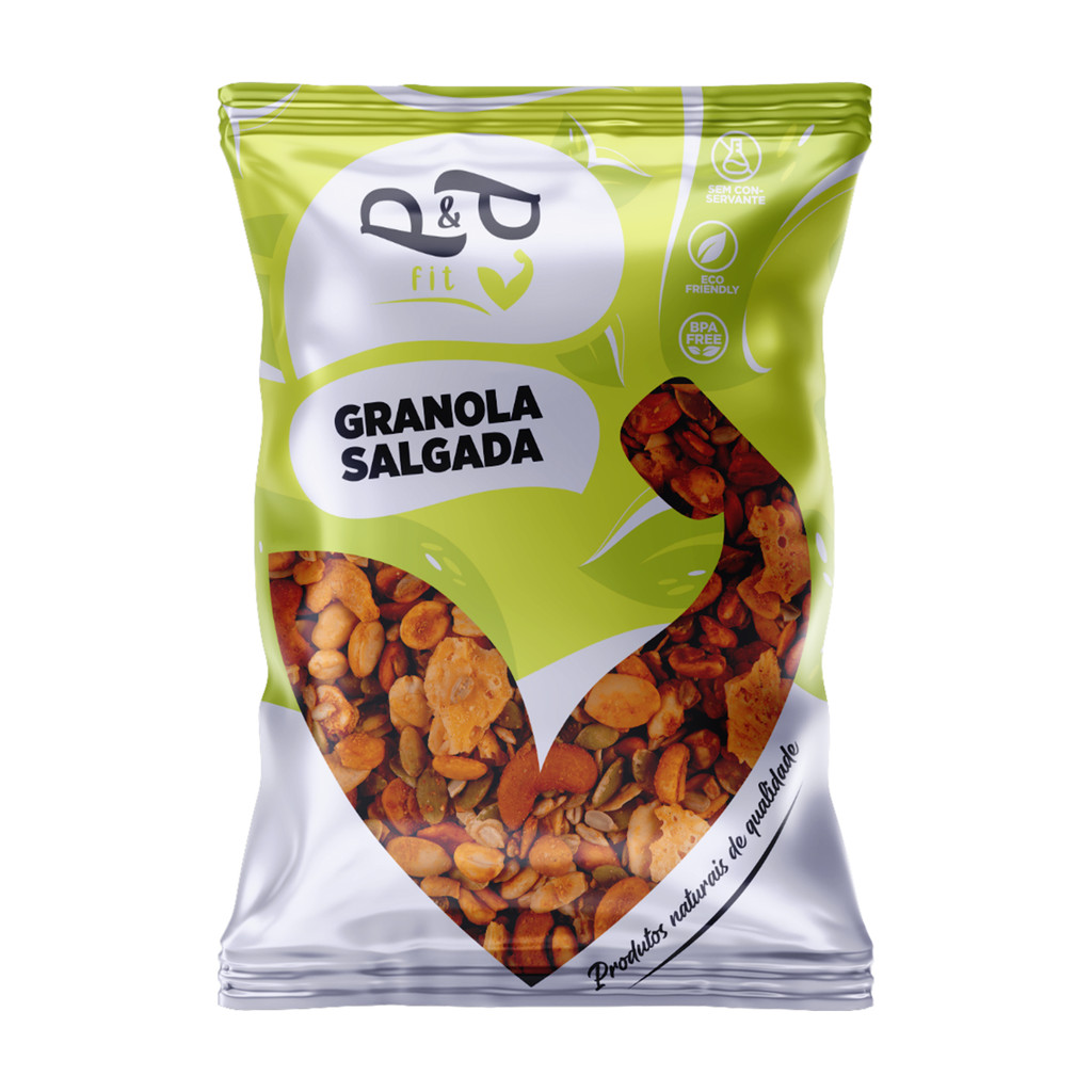 Granola Gourmet P&P Salgada / Low Carb 250g - Com Chimichurri e Páprica em Oferta na Shopee