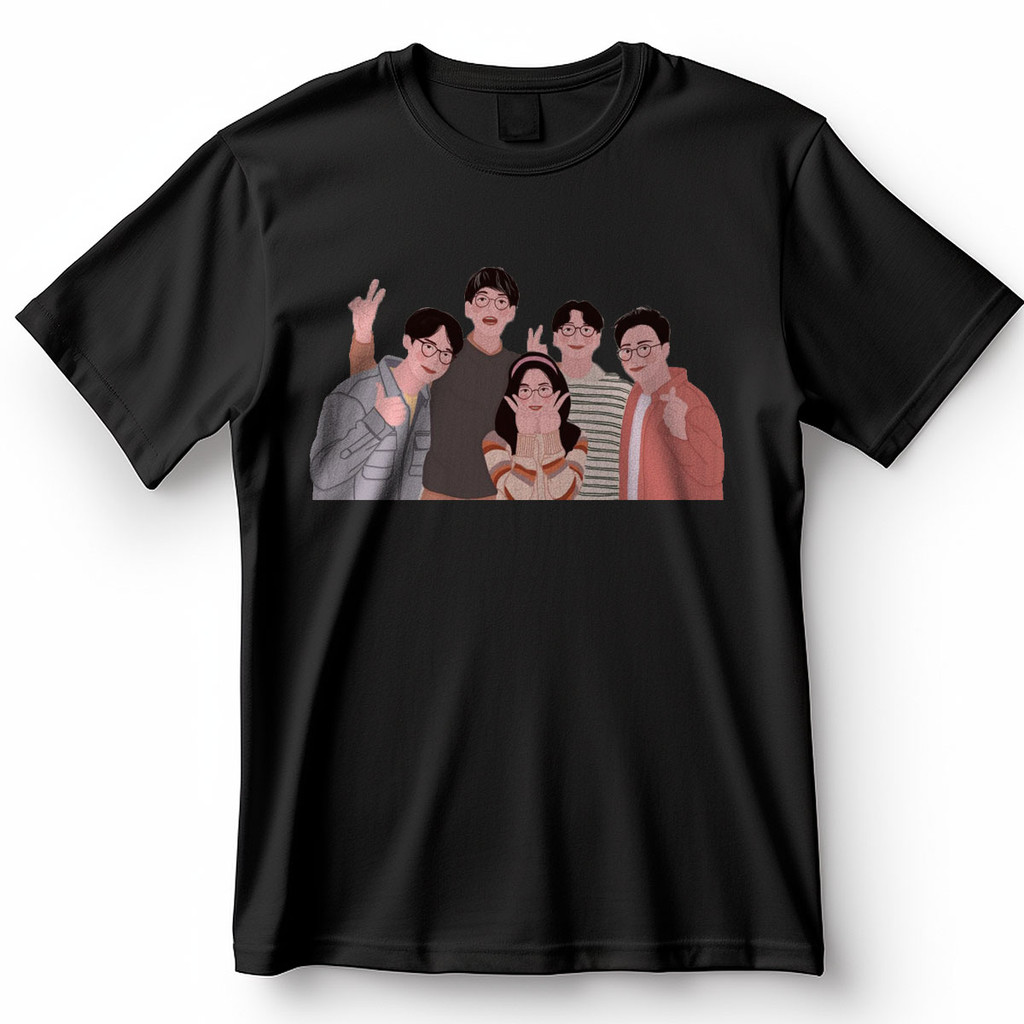 Camiseta Hospital Playlist Amigos Cinco Personagens Blusa Camisa 100% Algodão