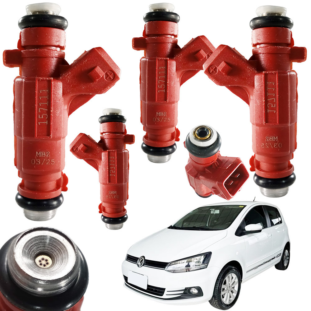 Kit 4 Bico Injetor Vw Fox 1.0 8V 2010 2011 2012 2013 2014 2015 16 Em Diante MBZ157111 0.280.157.111