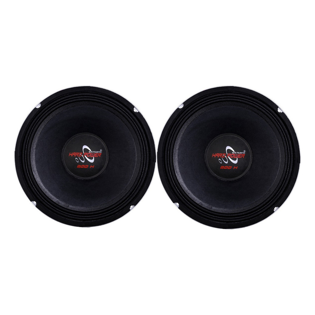 PAR ALTO FALANTE MEDIO HP 200H 8 POLEGADAS 8 OHMS HARD POWER em Oferta na Shopee