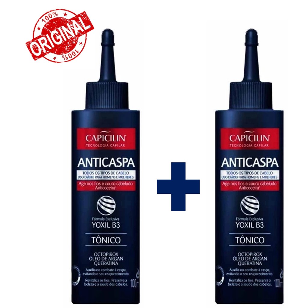 KIT C/2 TÔNICOS  ANTICASPA 100ML em Oferta na Shopee