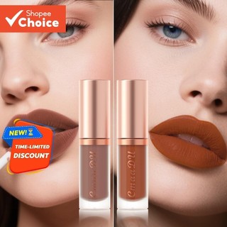 CmaaDu Matte Velvet Lip Gloss Batom À Prova D'água Duradouro Fácil De Colorir Copo Antiad…