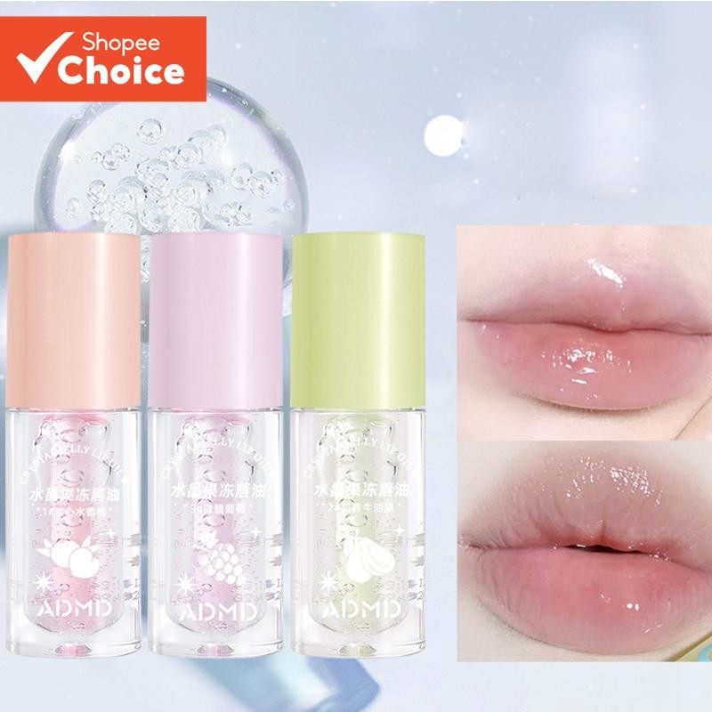 Óleo Labial Crystal Jelly-Transparente Watergloss Essence Mirror Glass Shine Plumping Não Pegajoso , Escolha Renovação O