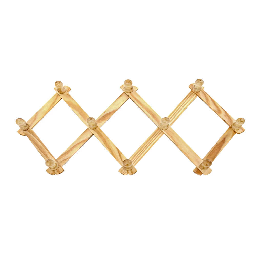 Cabide Le Estrutura Dobrável de Madeira 30x7cm Bege - Home & Living
