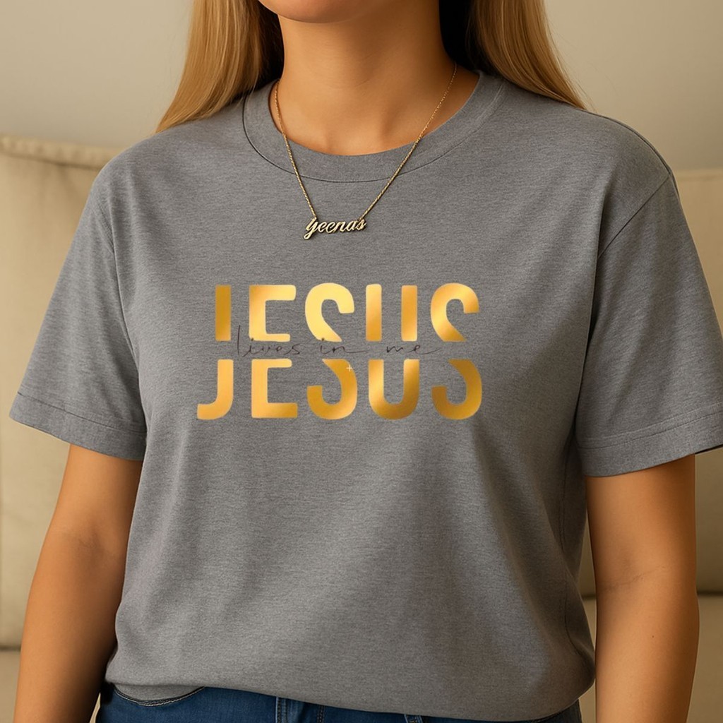 Camiseta Feminina Religiosa Jesus Cristã Evangélica 100% Algodão Envio Ja em Oferta na Shopee