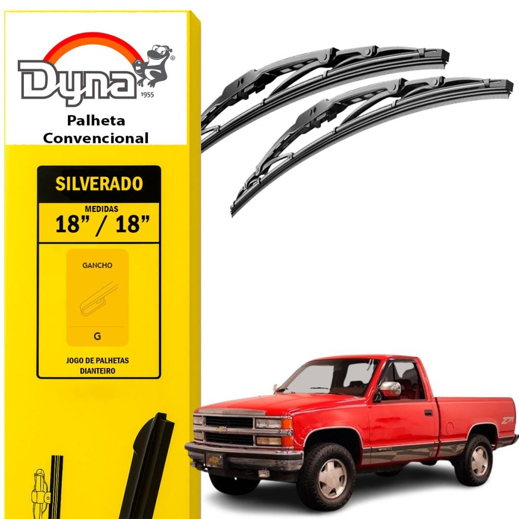 Palheta Dianteira Limpador Parabrisa Silverado 1993 a 2002 Original Dyna com Limpeza Precisa