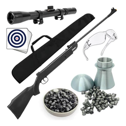 Carabina Espingarda Pressão Ranger FXR 5,5mm Kit Completo Porta Chumbinho