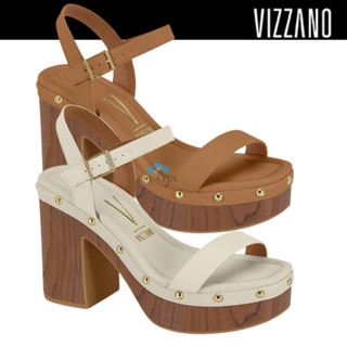 Sandália Vizzano Salto Bloco Alto Feminina Elegância  Conforto em Oferta na Shopee