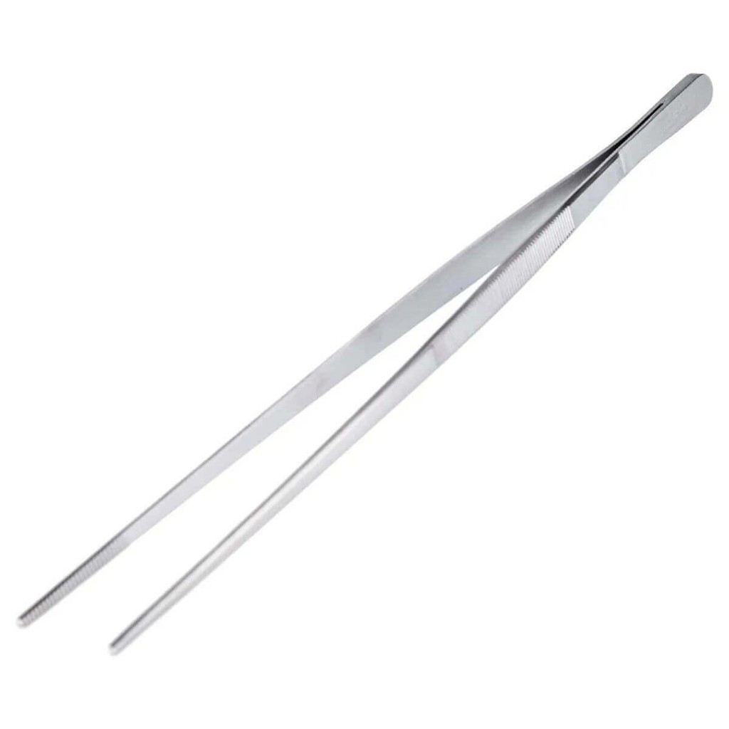 Kit 12 Pinças Culinária com Serrilha Reta 30cm Inox Weck Profissional Confeitaria