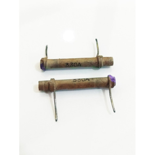 Kit 02 Capacitor Ceramico Tubular 330a Vintage.