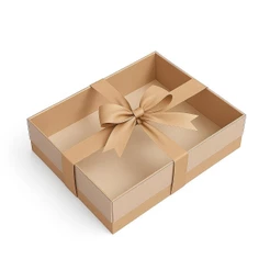 20 Caixas Kraft Visor - De Presente 20x15x5,5cm Presente Dia dos Namorados Festa Junina Julina