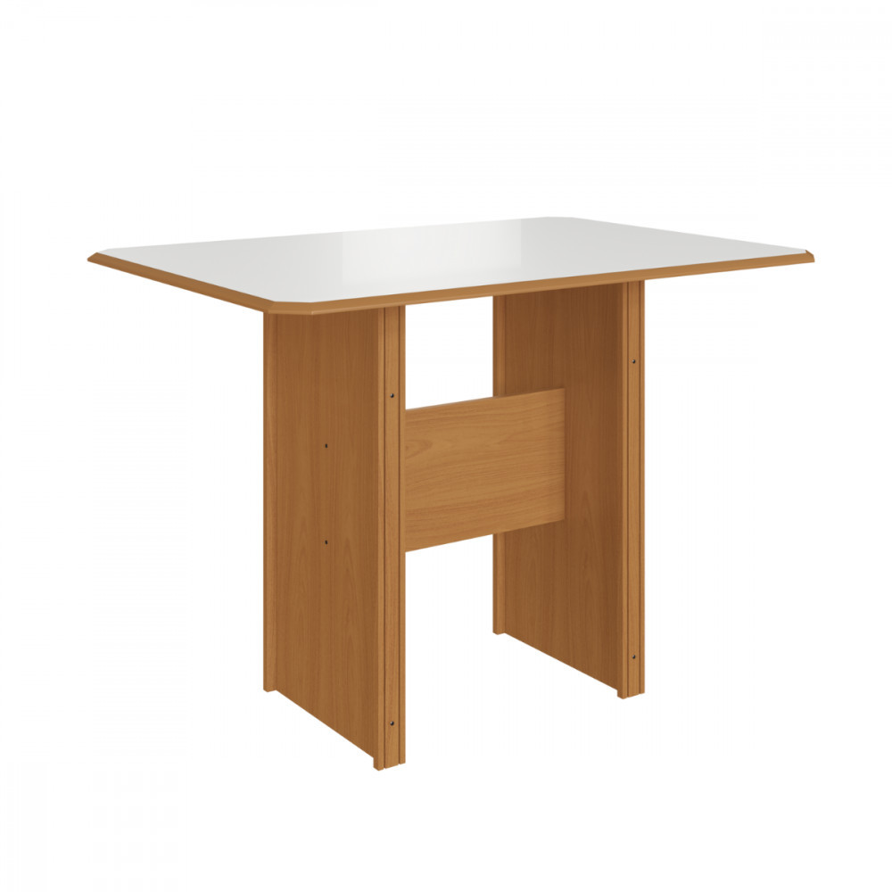Mesa de Jantar Evora 110x76cm Freijo com Off White Indekes em Oferta na Shopee