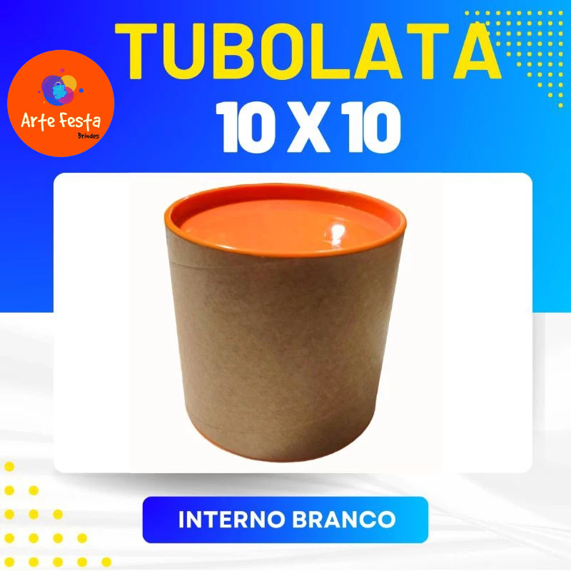 Tubo lata 10x10 para personalizar. ( 100 / 160unidades)
