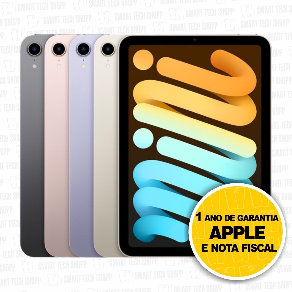 Apple iPad Mini 7 128GB/256GB A17Pro Tela 8,3" Wi-Fi 128GB Garantia Apple De 1 A
