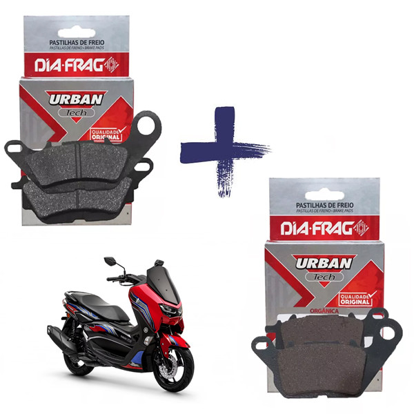 Kit Pastilha De Freio Dianteira Traseira YAMAHA NMAX 160