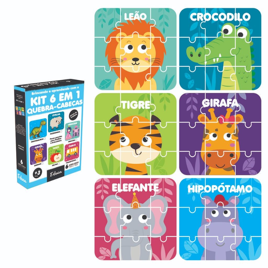 Quebra Cabeça 6 Anos: Onde Comprar | BuscaProdutos