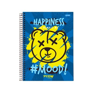 Caderno 15 Matéria Universitario Masculino 240 Folhas Flow - Jandaia MODELO:URSO em Oferta na Shopee