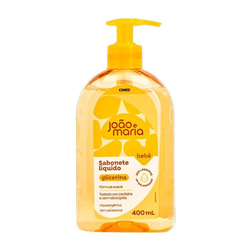 Sabonete Líquido Glicerina João e Maria Bebê 400ml em Oferta na Shopee