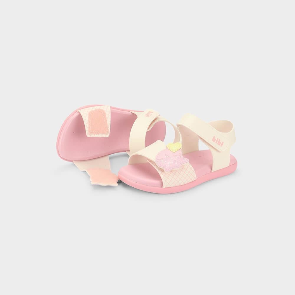 Detalhes do Sandália Infantil Bibi Baby Soft II Rosa de Sorvete