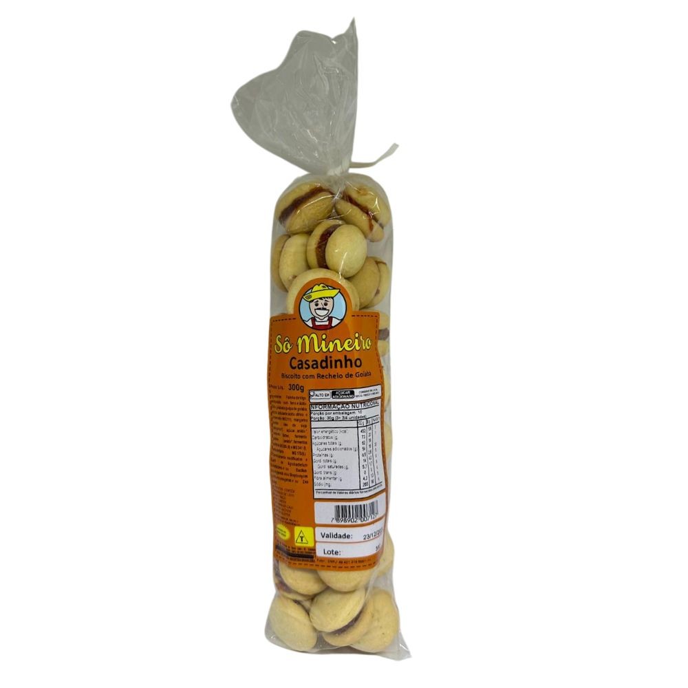 Biscoito Sô Mineiro Casadinho com Recheio de Goiabada 300g - Food & Beverages