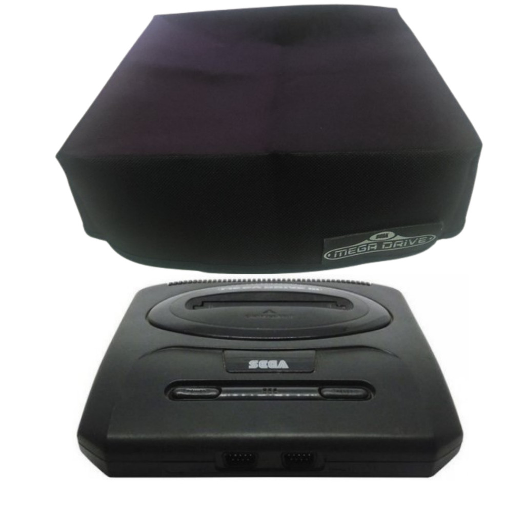 CAPA PROTETORA PARA MEGA DRIVE 3 - ANTI POEIRA PÊLOS IMPERMEÁVEL PRETA GORDURA MARESIA