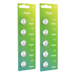 Kit 5 Baterias Pilha Cr2032 5 Baterias Pilha Cr2025 Elgin