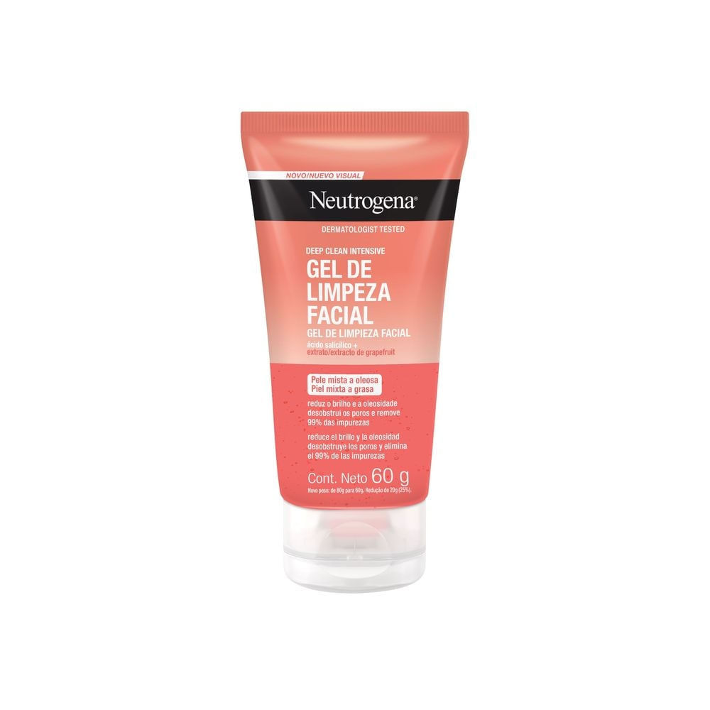 Neutrogena Deep Clean Intensive Grapefruit Gel de Limpeza Facial 60g - Beauty