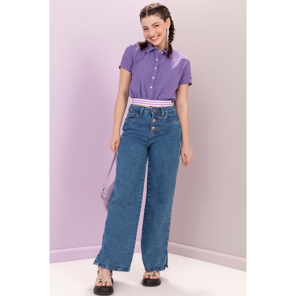 Calça Juvenil Feminina Jeans Beats Azul - Baby & Kids Fashion
