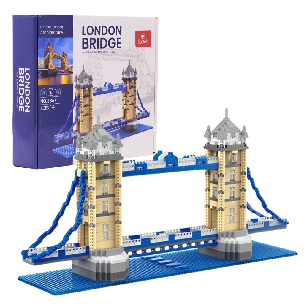 Mini Blocos De Montar Ponte De Londres 1314 Peças - Castela em Oferta na Shopee