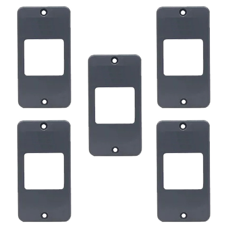KIT 5 TAMPA PVC CINZA 2 TECLAS 1/2 X 3/4" MASSTER