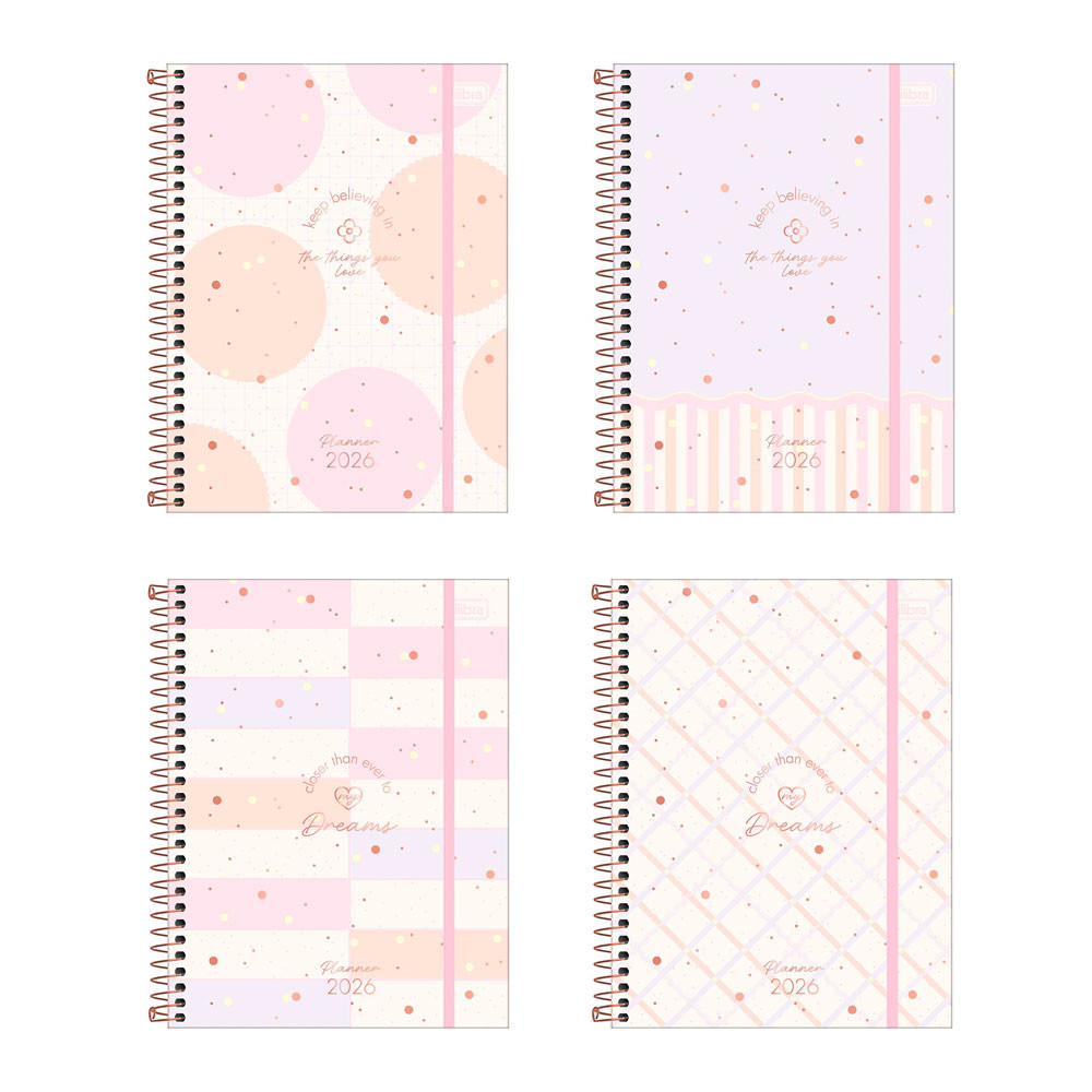 Agenda planner espiral semanal Soho 2026 Tilibra