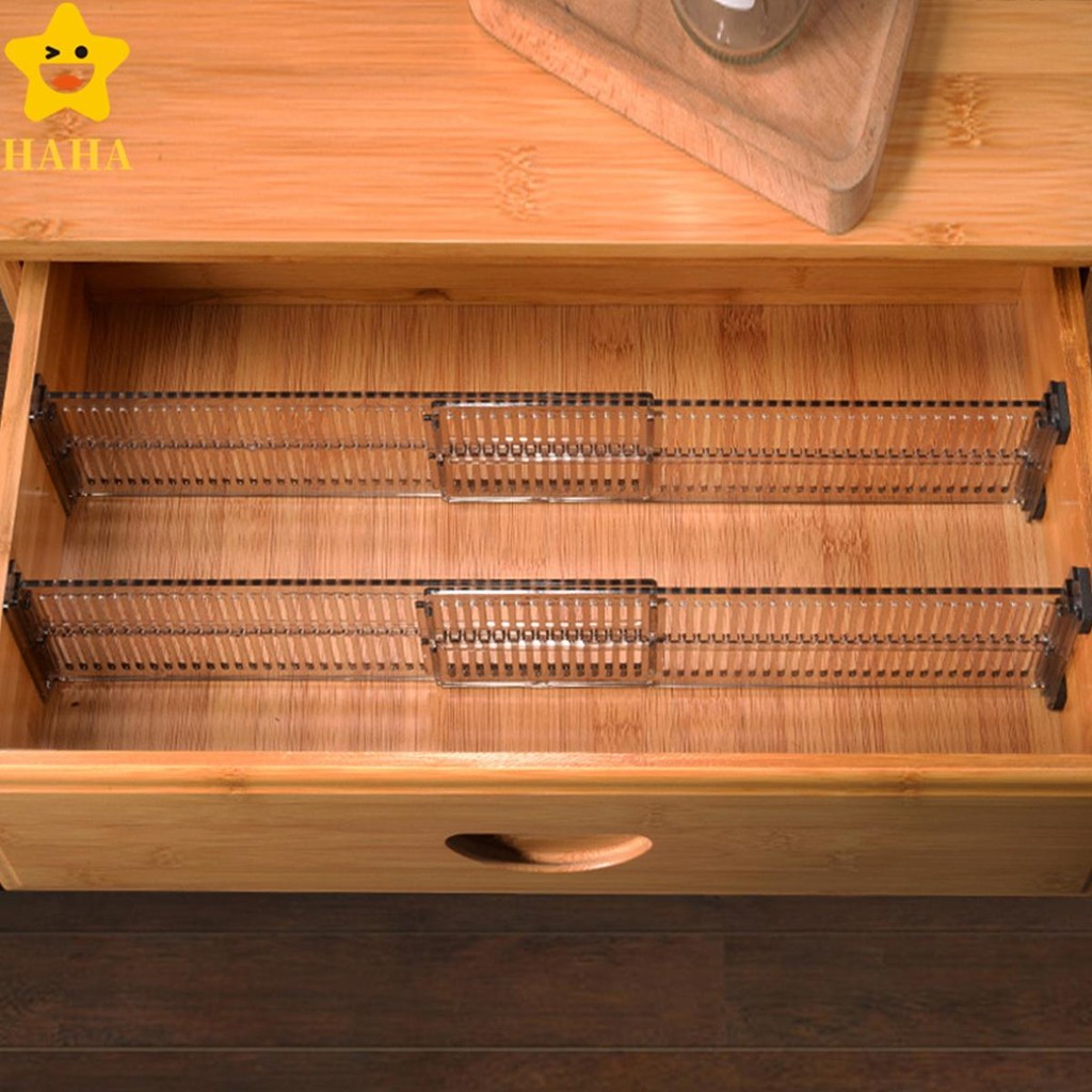 2/4 Pçs Divisores De Gaveta Ajustáveis Organizador Separadores Expansíveis Plástico Cômoda Shopbc6003