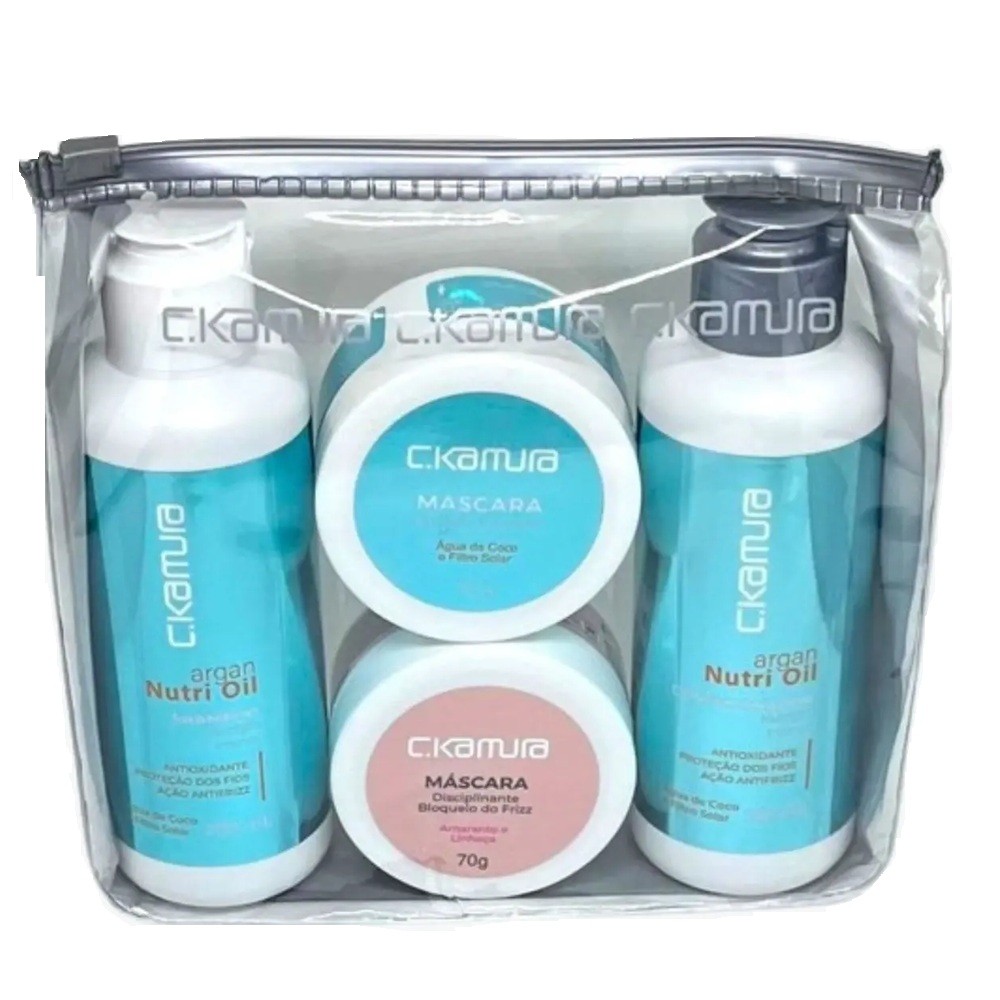 Kit Necessarie Completo Argan Nutri Oil C.Kamura Shampoo Condicionador Máscara em Oferta na Shopee