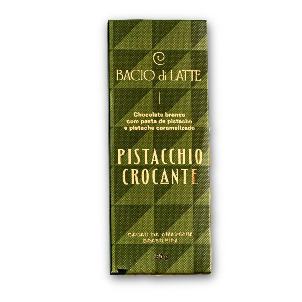 Chocolate  Crocante 80G Bacio Di Latte Pistacchio