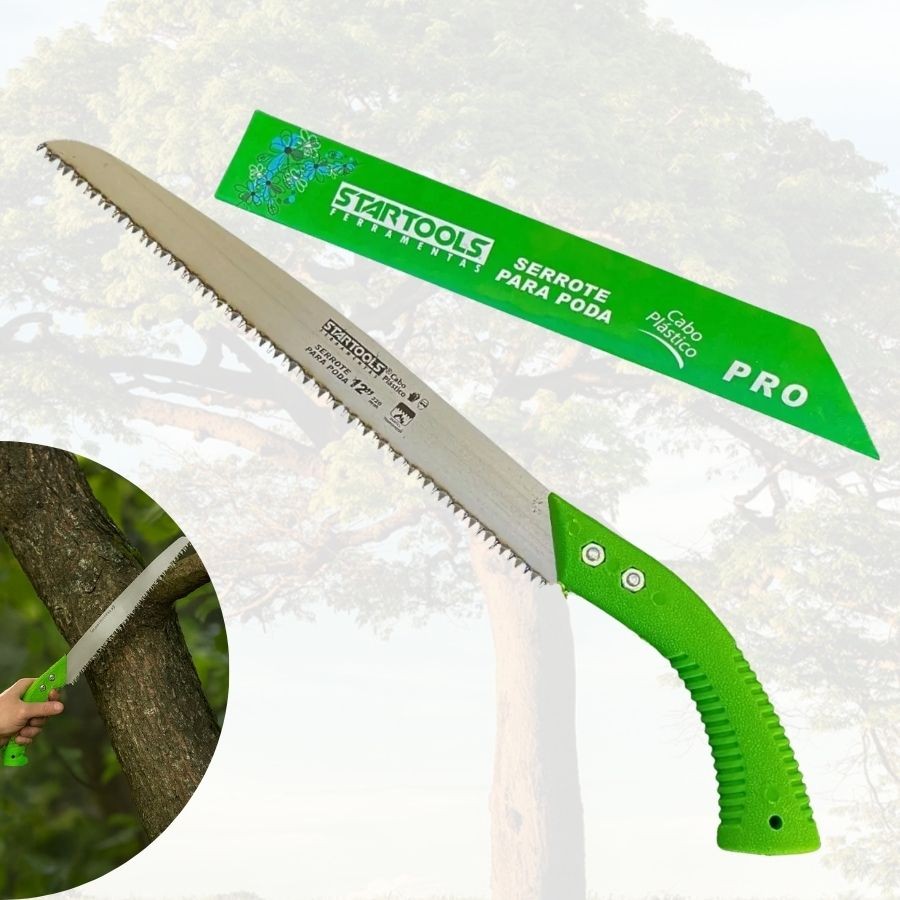 Serrote Poda Jardinagem Galho Profissional Lâmina Aço 47cm 12”