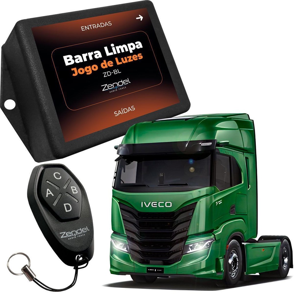 Central Para Jogo De Luzes Farol Alterna Pisca Alerta Barra Limpa 12/24V Zendel em Oferta na Shopee