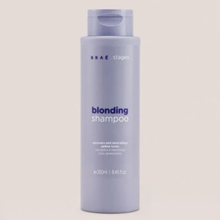 Shampoo Braé Stages Blonding 250 ml – Matização e Hidratação para Cabelos Loiros em Oferta na Shopee