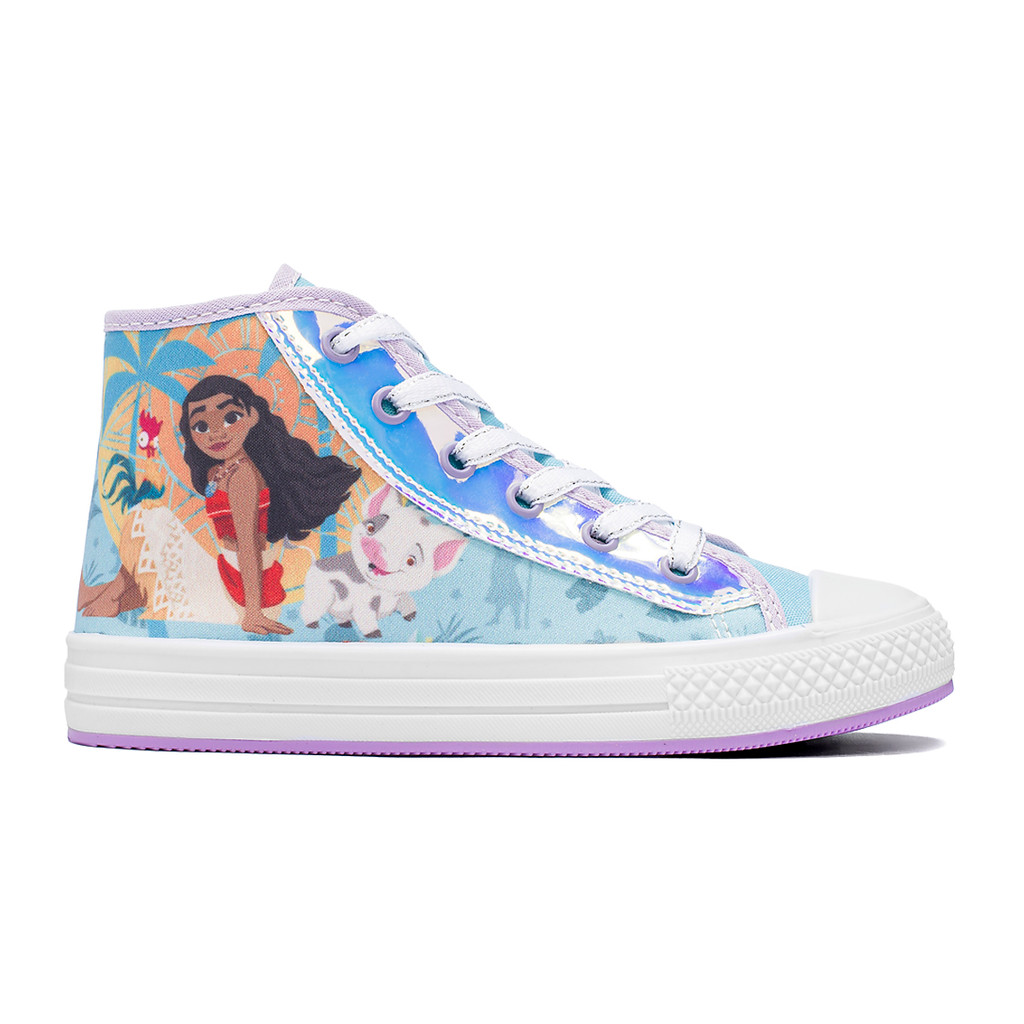 Tenis Meninas Infantil Moana Cano Alto Casual Disney Original