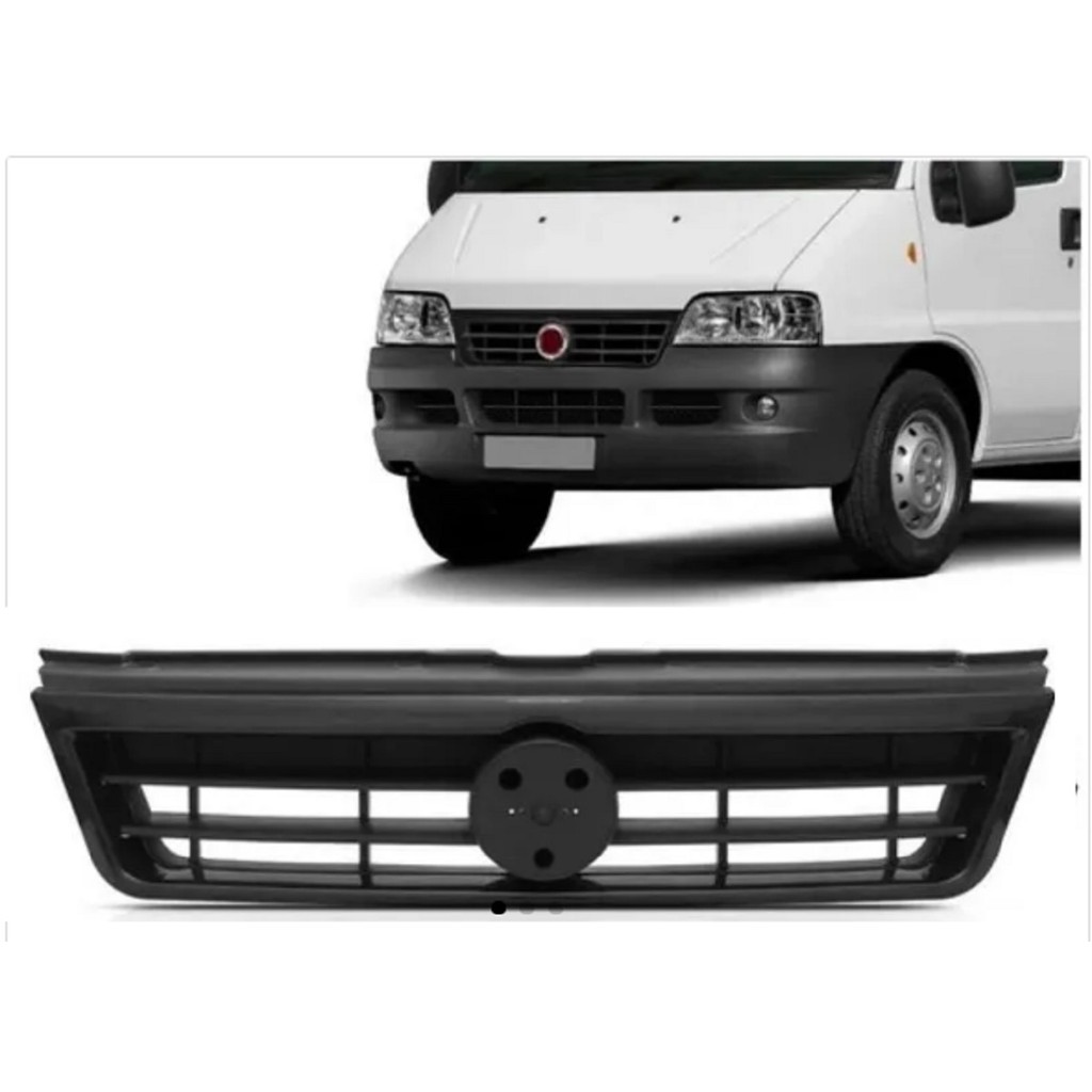 Grade Do Radiador Ducato 2004 A 2013 Friso Preto Sem Emblema