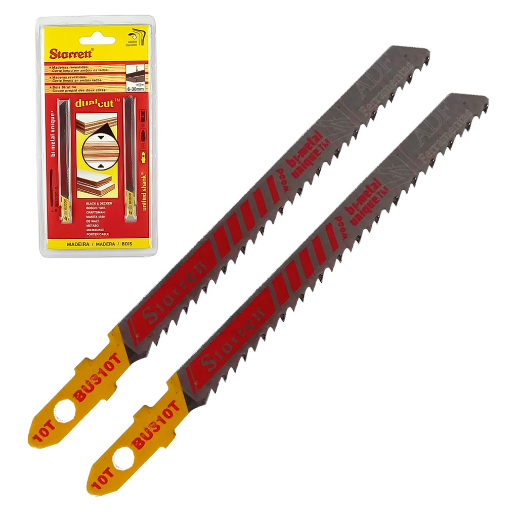 Lâmina Serra Tico-Tico Madeira MDF 75mm 19D Starrett BU3DC-2 STARRET Corte Profissional Fácil em Oferta na Shopee