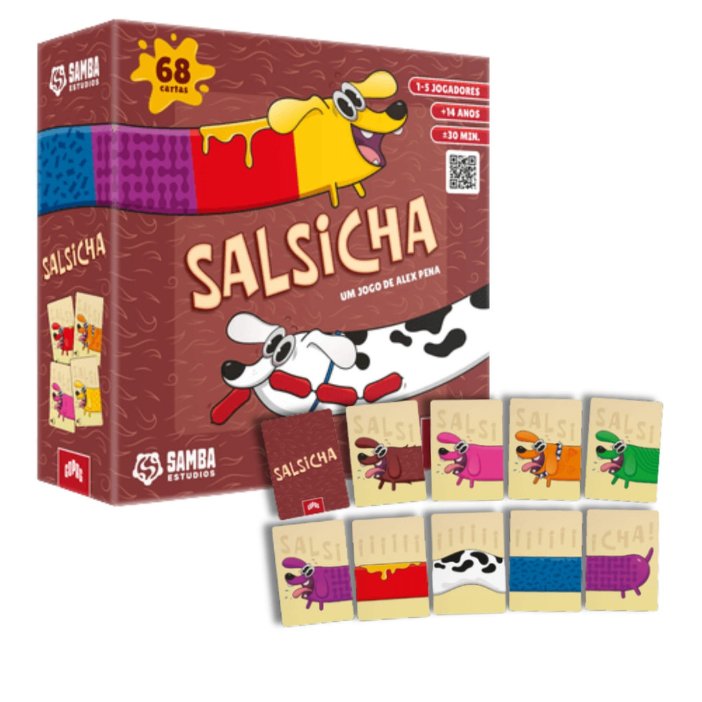 Jogo de Cartas Infantil Salsicha 1 a 5 Jogadores Copag - 36031 em Oferta na Shopee