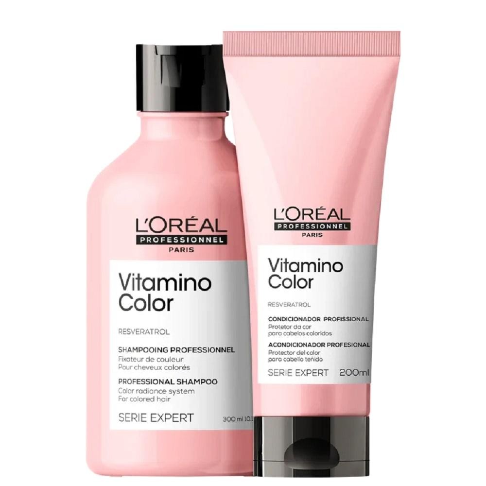Kit L'Oréal Professionnel Serie Expert Resveratrol Vitamino Color Shampoo 300ml + Condicionador 200ml