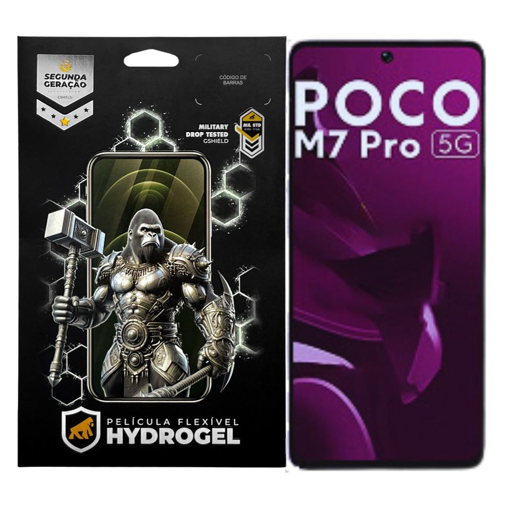Película para Xiaomi Poco M7 Pro - Hydrogel Gamer Fosca - Gshield em Oferta na Shopee