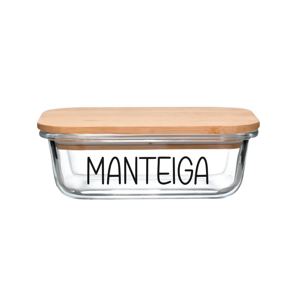 Pote Hermético Vidro (370 ml) Manteiga