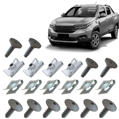 Kit Grampo Presilha 20 Peças Grade Dianteira Strada 2020 2021 2022 2023
